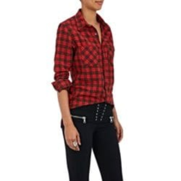 NSF Plaid Button Front Shirt nwot - Picture 4 of 4